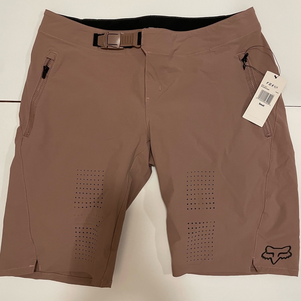 FOX Flexair MTB Ascent Racing Womens Sport Bike Shorts Plum/Mauve NWT!